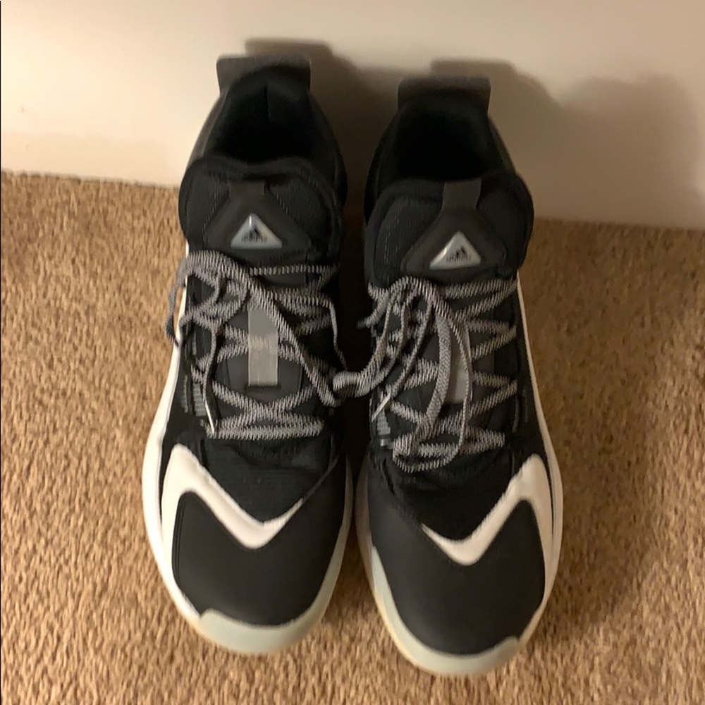 Adidas Pro Boost Mid Shoes (Black/White)